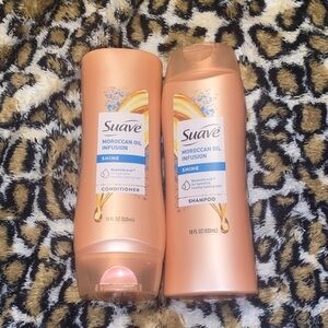 Suave Moroccan Oil Infused Shine QuenchLock Shampoo & Conditioner Set